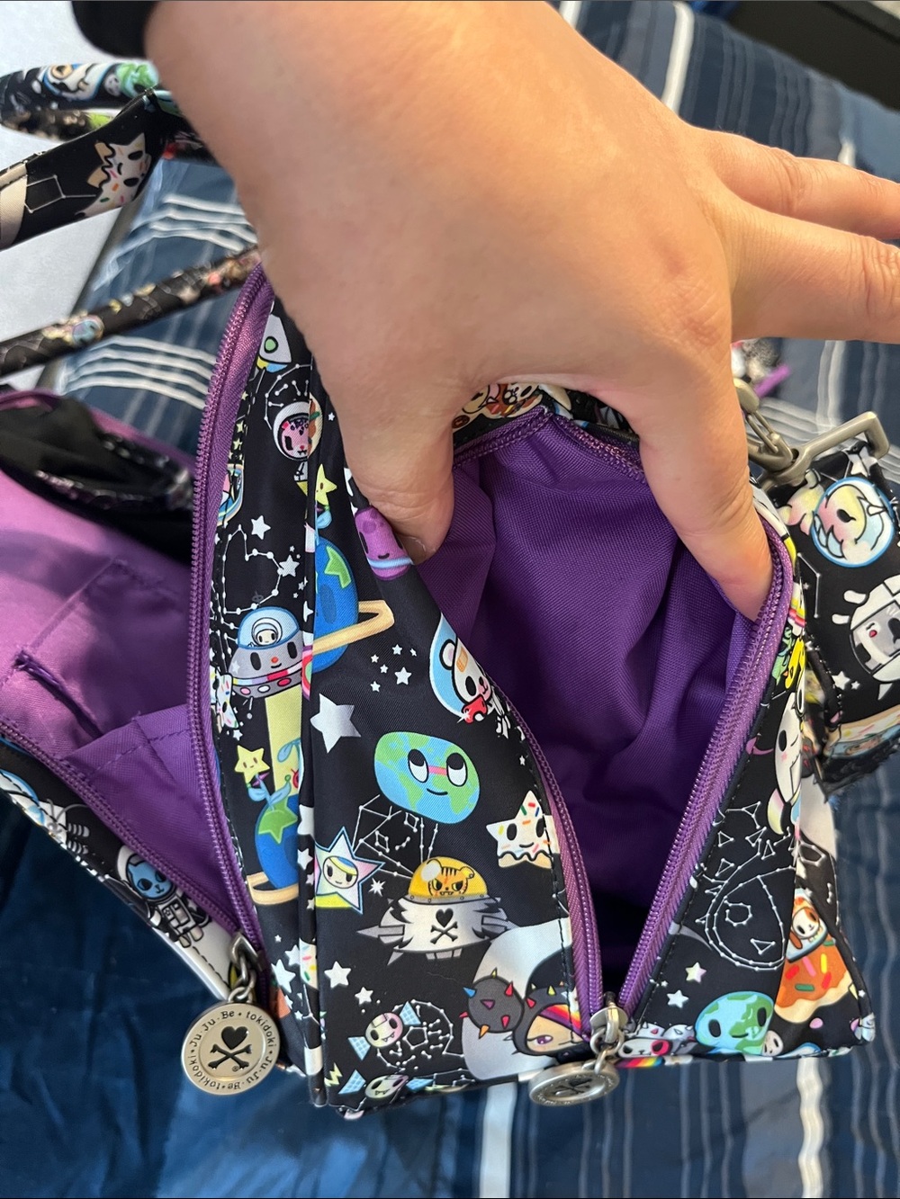 tokidoki x Jujube Be Classy Space Place Diaper bag with changing pad tote bag - Picture 6 of 10